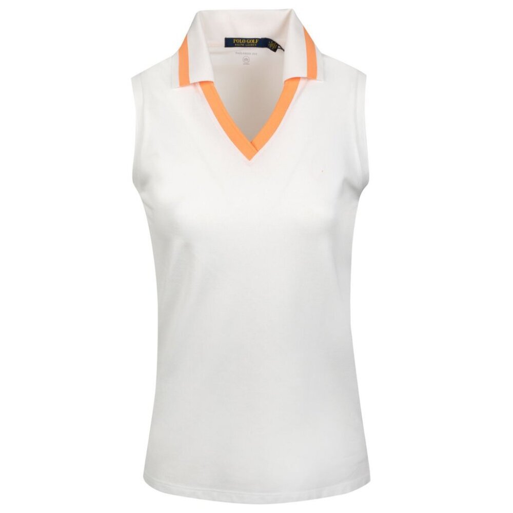 NWT RLX Ralph Lauren Golf Women's Cricket Tour Sleeveless White